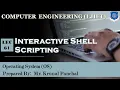 Lect-61 Interactive Shell Scripting Operating System Computer Engineering