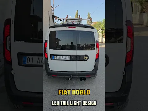 FIAT DOBLO LED STOP TASARIMI #automobile #azccarstyle #fiatdoblo #ledtaillights #custommade