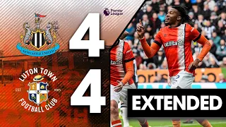 Newcastle 4-4 Luton Extended Premier League Highlights