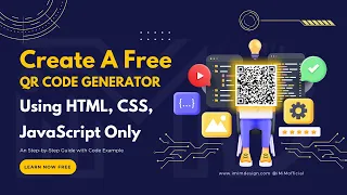 How to Make QR Code Generator App Using HTML CSS and JavaScript Only in Just 2 Minute