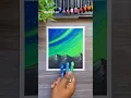 Easy Northern Lights Drawing Oil Pastel Art for Beginners