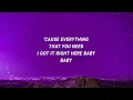 Rihanna - So just call me whenever you're lonely (If It's Lovin' That You Want) (Lyrics)