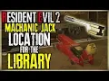 MACHANIC JACK LOCATION FOR THE LIBRARY BOOKS SHELF - RESIDENT EVIL 2 REMAKE
