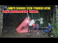 Lagu Horror...!! diguyur hujan deras  gawat diganggu sosok penunggu hutan lari dibelakang tenda