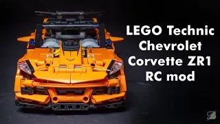 LEGO Technic 42093 Chevrolet Corvette redesign &amp; motorization with BuWizz