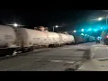 CSX 1976 Conrail heritage unit leads a BIG sized north bound mixed freight down Winslow Street