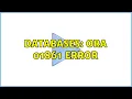 Databases ORA 01861 error