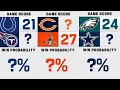 Week 3 NFL Win Probability for EVERY Game
