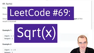 Python Programming Practice LeetCode Sqrt x