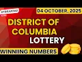 District of Columbia Midday Lottery Results For - 04 Oct 2025