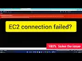 Failed to connect to your instance Error establishing SSH connection to your instance 100 fix