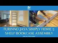 Furinno Jaya Simply Home 5 Shelf Bookcase Assembly Full Step-by-Step Instruction Tutorial Guide