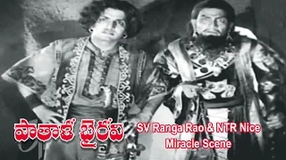 patala bhairavi telugu movie sv ranga rao u0026 ntr nice miracle scene ntr k malathi etv cinema