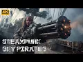 Lagu Steampunk Sky Pirates | AI Short Film of Airships, Adventure, and High-Flying Battles, Visual AI Art