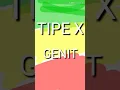 TIPE X  GENIT