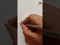 shorts viral Drawing of APPLE logo easily step by step for kids