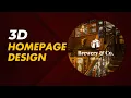 3D Homepage Design using html css and jquery 3D Mouse move animation