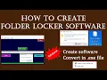 how to create folder locker software in vb net folder locker software kaise banay