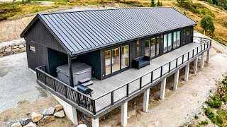 Man Builds A Modern House With Serene Mountain Views ! (START TO FINISH BY @johnwolson )
