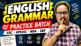 Competitive English Grammar Practice Batch 🔥 | SSC • UPSSSC • NDA • IAF | Practice Set