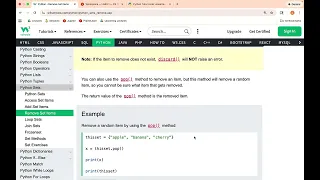 Removing Items from a Python Set CS105 at UIUC