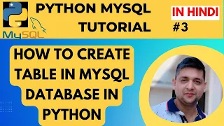 How to Create Table in MySQL Python Python MySQL Create Table Python MySQL Tutorial in Hindi