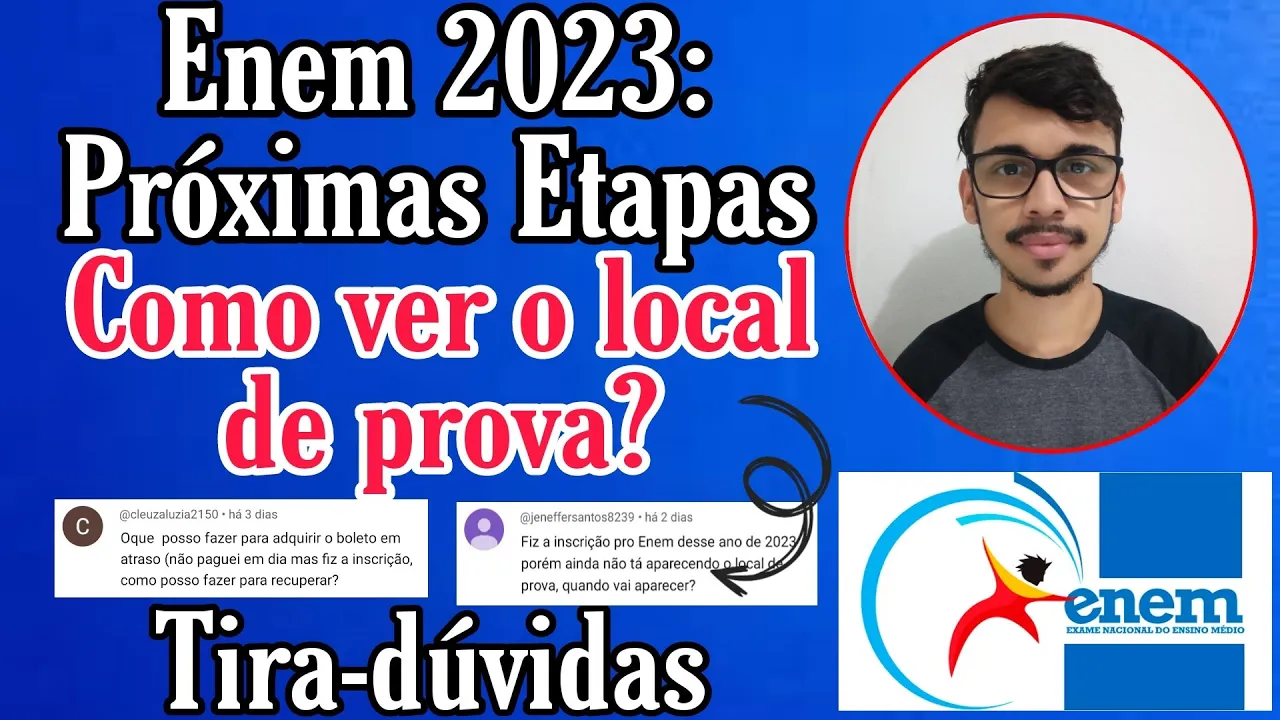 NOVIDADES NO ENEM 2023: COMO VER O LOCAL DE PROVA? DATAS E TIRA-DÚVIDAS!