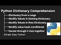 Python Dictionary Comprehension