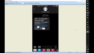 Alert You BofA EDD email has been updated text Doesn t seem real BEWARE 848-313-3738