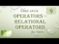 Core JAVA - Relational Operators