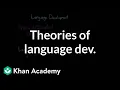 Theories of language development Nativist learning interactionist MCAT Khan Academy