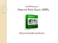 ez1099 Guide How to Print 1099 s