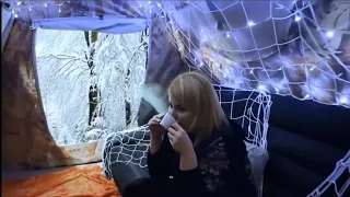 From Inside the Tent to the Sky | A Magical Winter Forest Experience