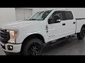 2022 FORD F250 XLT FX4 BLACK APPEARANCE DIESEL OXFORD WHITE 4K WALKAROUND 16702Z