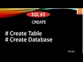 CREATE Tables CREATE Database in SQL SQL Tutorial in Hindi 3