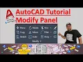 AutoCAD Modify Panel Mastery All Tools Explained Move Copy Trim Mirror More