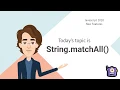 String matchall javascript new features 2020 ES2020