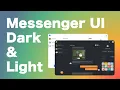 Beautiful Messenger UI with Mode and Template Color Change using HTML CSS and JS