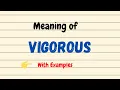Meaning of Vigorous English Vocabulary Words Word Of The Day