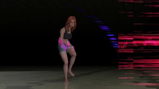 live dancing girl promo 3d animation