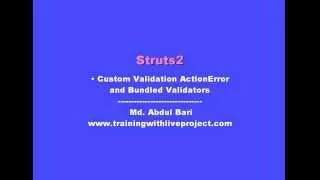 Struts 2 Class Lecture Bundle Validators Concept - Class 10