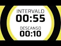 55 second with 10 seconds break No music