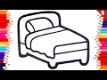 Coloring Children s Bed Cute and Cozy Coloring Pages for Kids