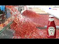 Download Lagu How Tomato Ketchup Is Made, Tomato Harvesting And Processing Process With Modern Technology