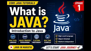 Java Tutorial for Beginners What is Java Introduction to Java Java in Marathi Episode 1