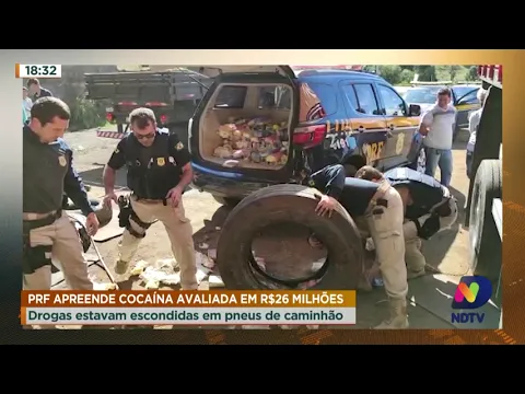 PRF apreende cocaína avaliada em R$ 26 milhões