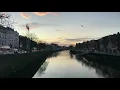 RIVER LIFFEY in Dublin at Twilight