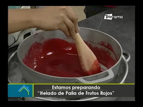 Hoy en la cocina: Helado de paila de frutos rojos