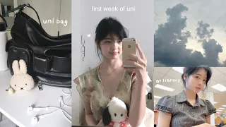 First Week of Uni ෆ: starting research assisting, hours in the library & what’s in my bag