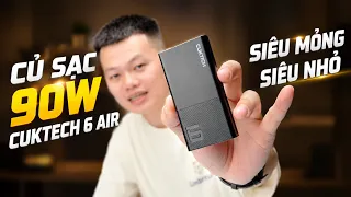 Review Cuktech 6 Air - Củ Sạc 90W Có Cần Phải Nhỏ Vậy Không Cuktech?
